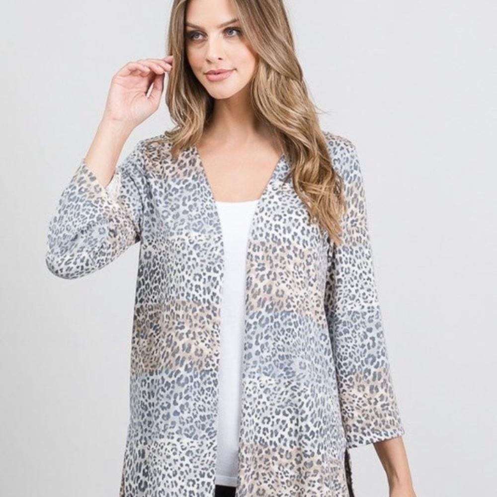 Long Leopard cardigan